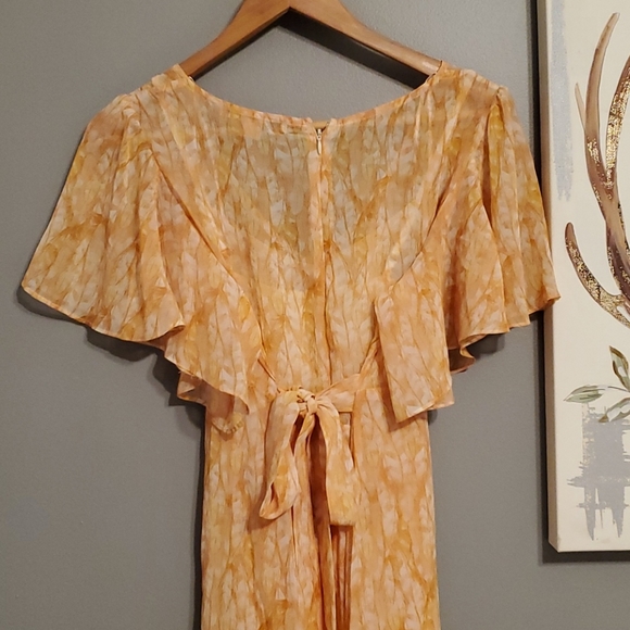 Summer Floral Bohemian Gypsy Midi Dress - Picture 4 of 4